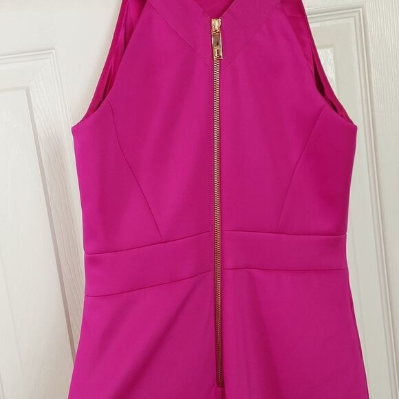Ted Baker London Andice Fuschia Bodycon Midi Dress Sz 4 - Picture 10 of 15